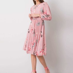 Dirty pink dress with Taylor prints