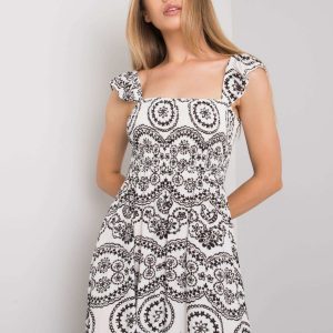 White and black Tayla maxi dress