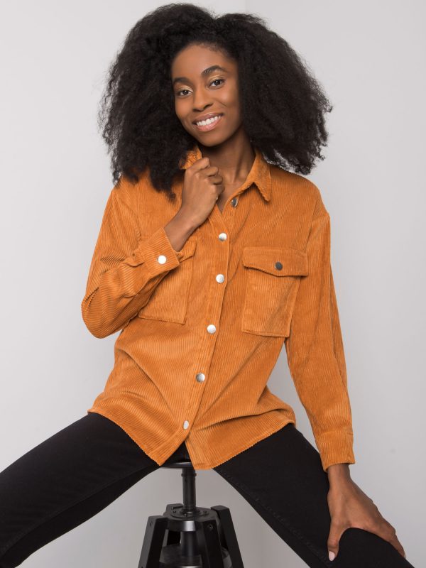 Camel corduroy shirt Mary RUE PARIS