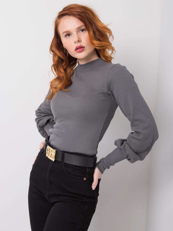 Dark grey blouse Lauren RUE PARIS