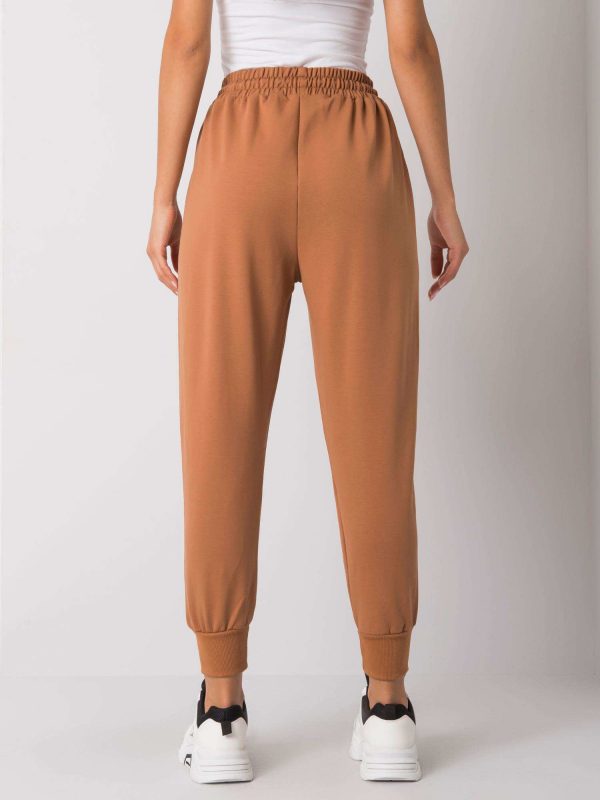 Light Brown Cotton Cailie Sweatpants