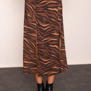 Brown midi skirt BSL