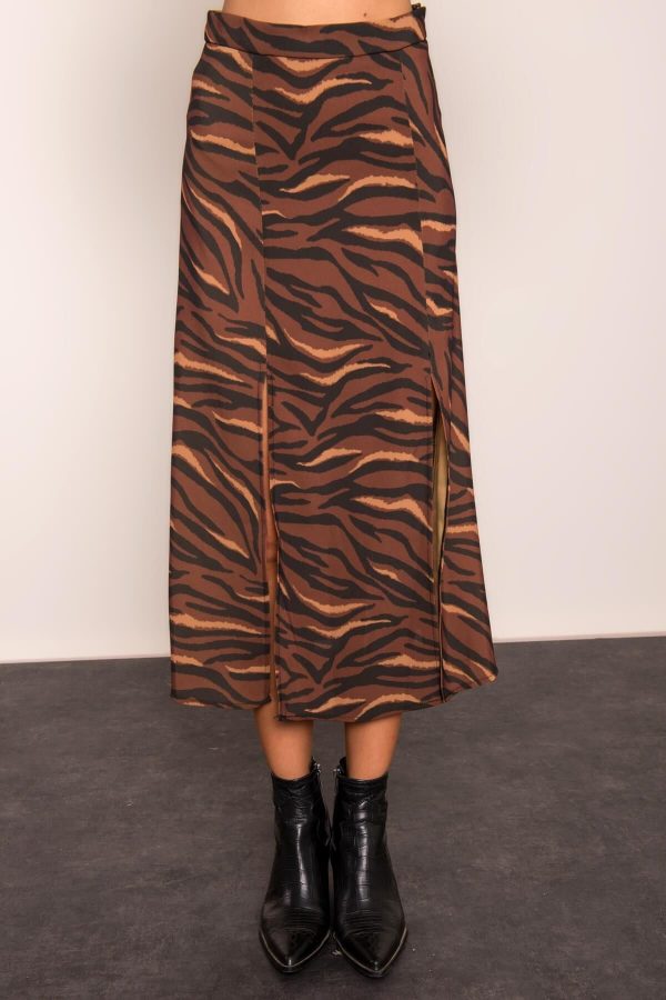 Brown midi skirt BSL