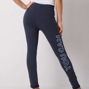 Navy blue sweatpants Callista FOR FITNESS