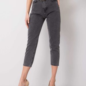 Dark grey high waist pants Jovita RUE PARIS