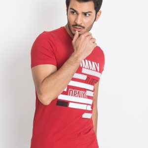 TOMMY LIFE Red T-shirt with print