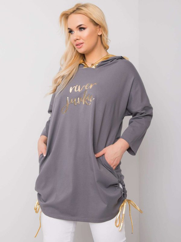 Dark gray tunic Harriet