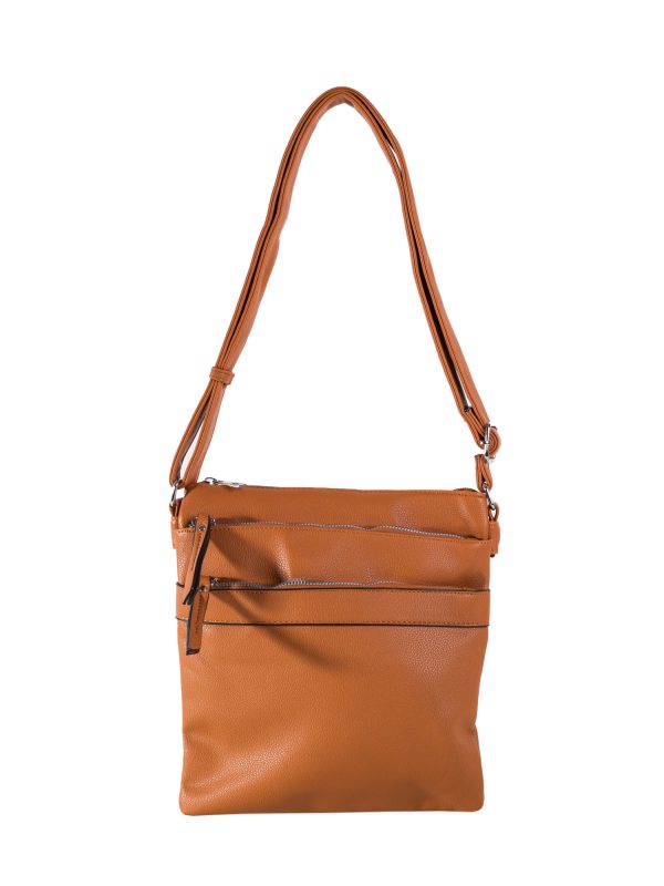 Brown Shoulder Bag with Pockets