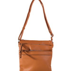 Brown Shoulder Bag with Pockets