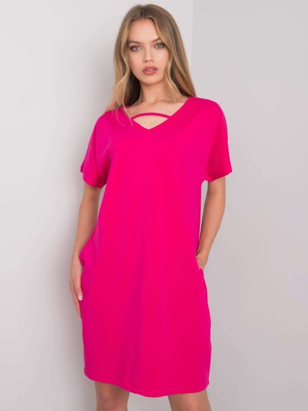 Fuchsia casual dress Rianna RUE PARIS