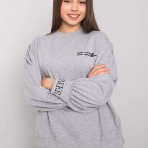 Gray melange hoodie Laylin