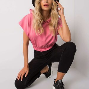 Jeneen Pink Short Sleeve Sweatshirt