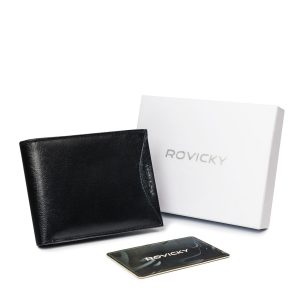 Men's Black Leather Wallet