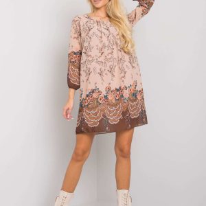 Beige dress with patterns of Tristan OCH BELLA