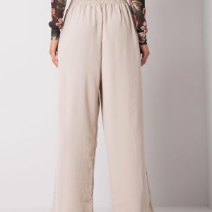 Beige wide pants from Lareen RUE PARIS