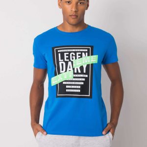 Blue Merrick print t-shirt for men