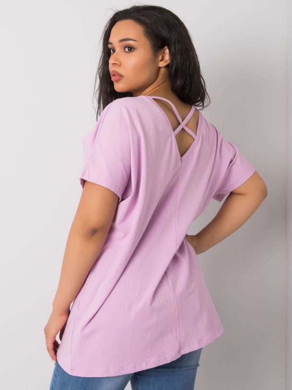 Light Purple Plus Size Blouse Lenora