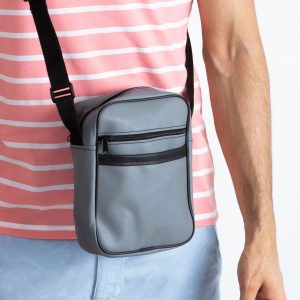 Grey Mens Messenger Bag