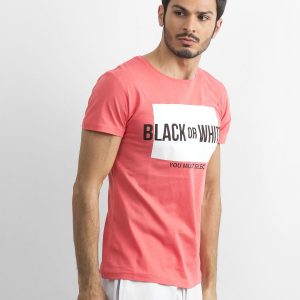 Coral Men's Printed T-Shirt