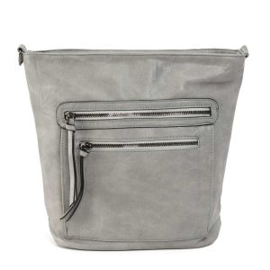 Grey Eco Leather Ladies Bag