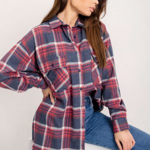 BSL Grey and Red Plaid Shirt