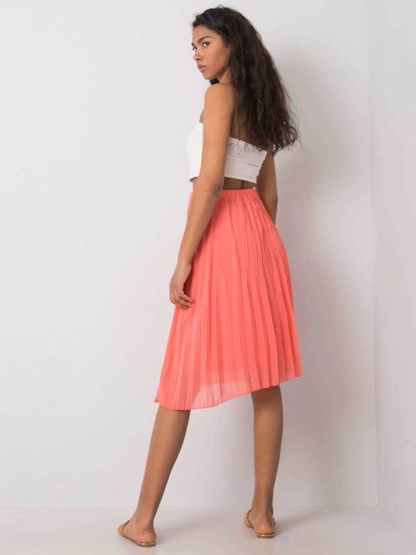 Coral pleated skirt by Angie SUBLEVEL