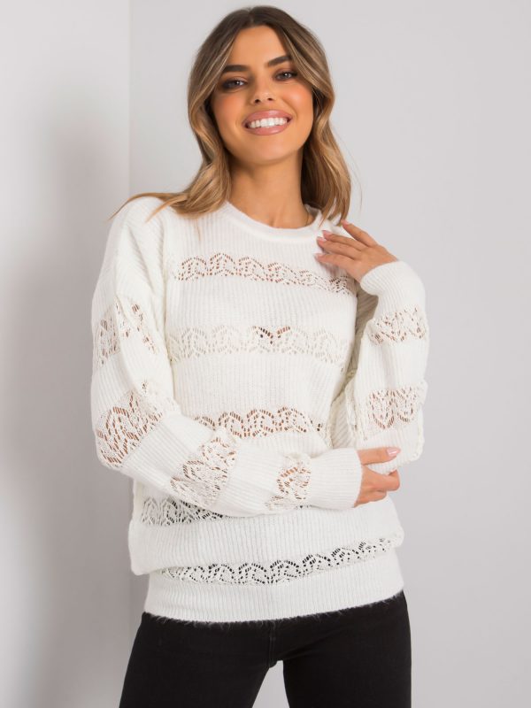 Ecru openwork sweater Rossendale RUE PARIS