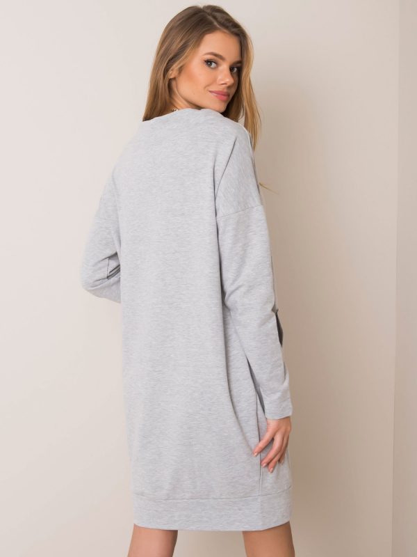 Grey melange dress Relax