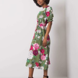 Green dress with Melani prints