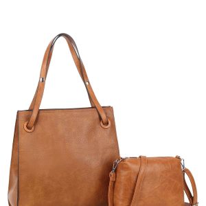 Brown women's bag in eco leather LUIGISANTO