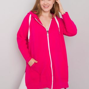 Fuchsia plus size sweatshirt Idrissa