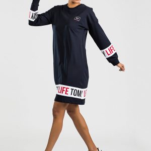 TOMMY LIFE Navy blue sports dress