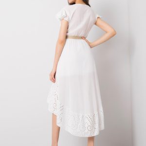 Maisie OCH BELLA White Ruffle Dress