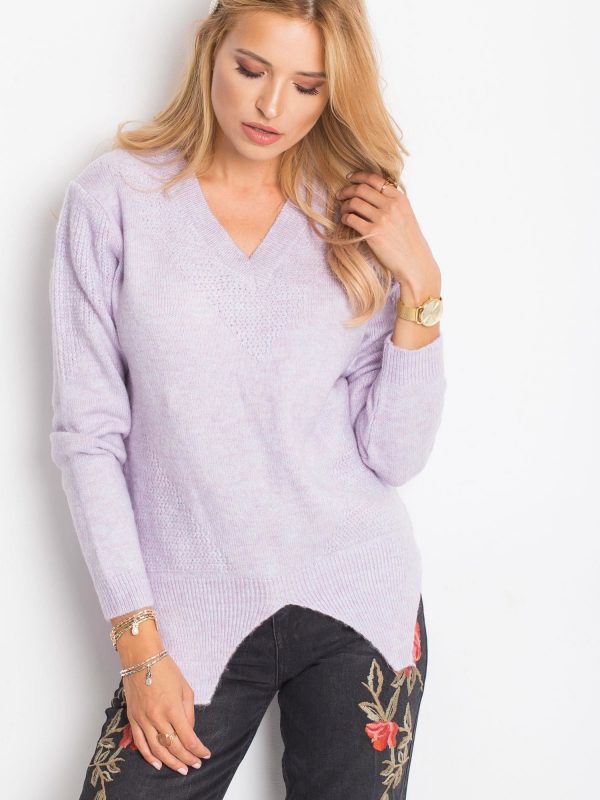 RUE PARIS Purple Believe sweater