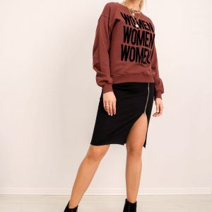 BSL Brown sweatshirt with inscription