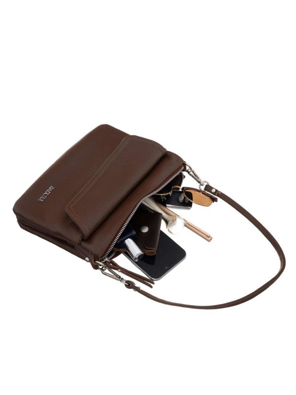 Brown Leather Messenger Messenger BADURA