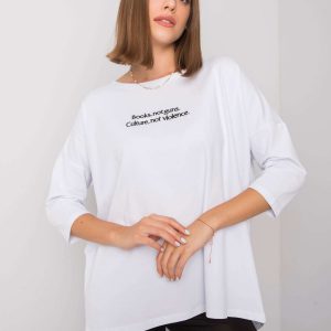 White blouse with Merel inscription