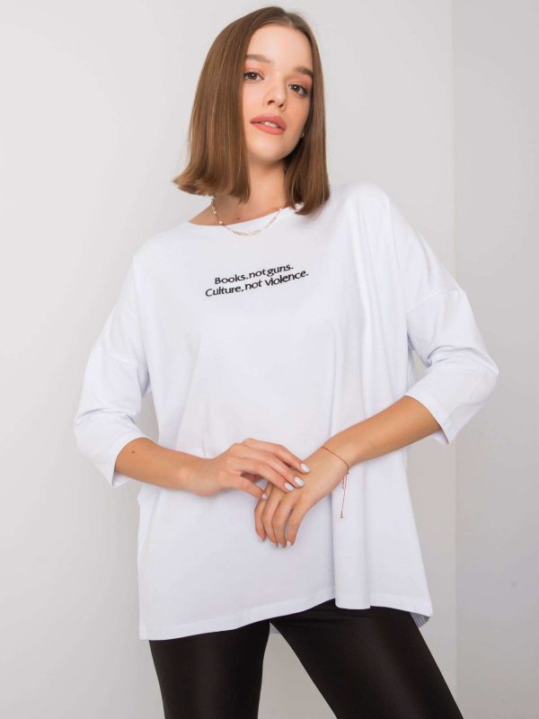 White blouse with Merel inscription