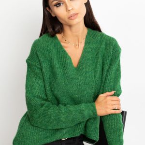 RUE PARIS Green Sweater Touch