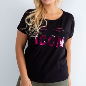 Black T-shirt Calmly PLUS SIZE