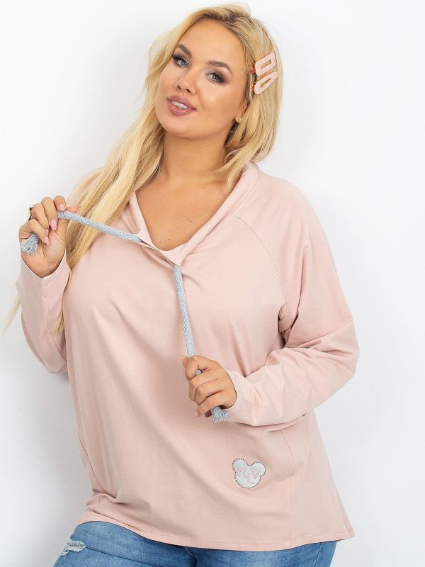 Dirty pink tunic plus size Sara