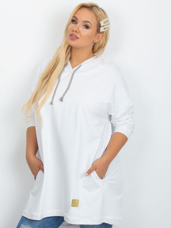 White tunic plus size Sonate