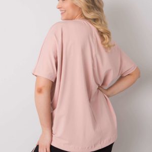 Ruthie Dirty Pink Plus Size Blouse