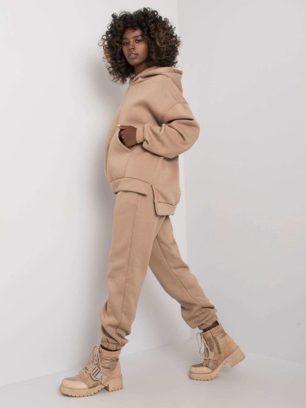 Dark beige sweatsuit set Janessa