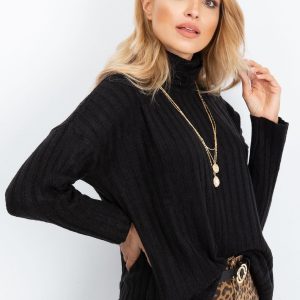 RUE PARIS Aubrie Black sweater