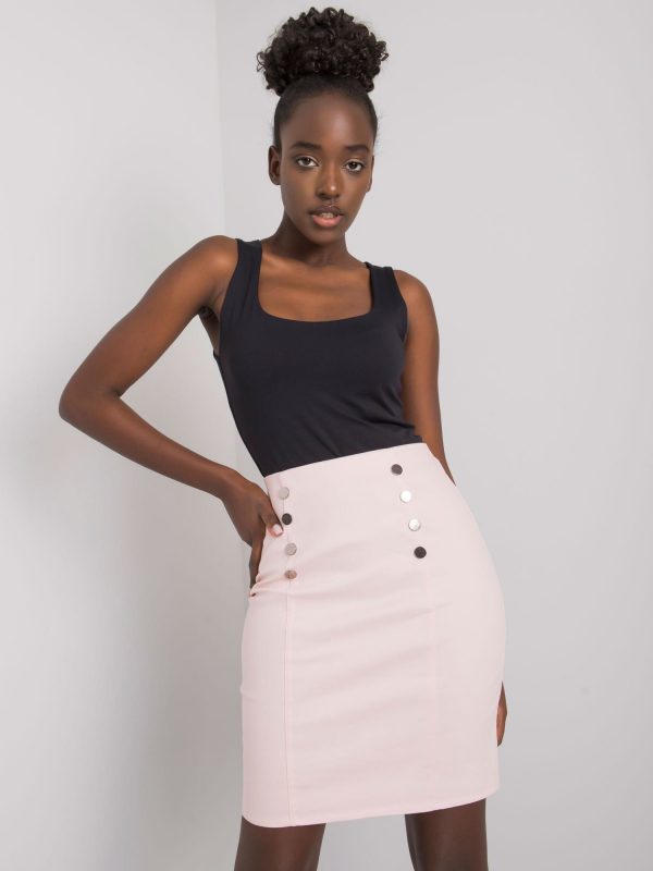 Pale Pink Nola Pencil Skirt