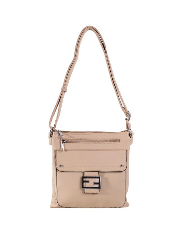 Dark Beige Women's Magnet Shoulder Bag