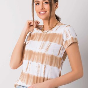 Beige and white T-shirt Gianna