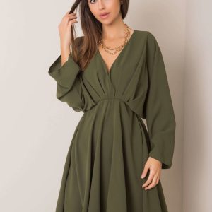 Zayna's bright khaki dress