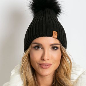 Black Wool Cap